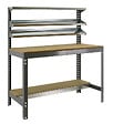 SIMON RACK - Kit Etabli 1440x1200x600mm Charge 600Kg SIMONWORK BT-1 1200 GRIS FONCE/BOIS Simon Rack - vignette