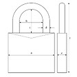 ABUS - Cadenas à  combinaison Violet 145-20 mm Abus - vignette