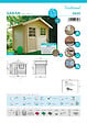 SOLID - Abri de jardin bois Saran - Dimensions L.344xl.215xH.239cm - vignette