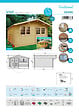 SOLID - Abri de jardin Visp - Bois - 28mm - 5.90m2 - vignette