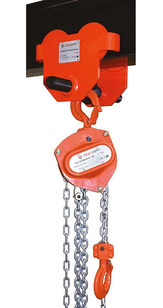 STOCKMAN - Chariot porte palan manuel mise en place rapide 2T 66-220mm PT20-A Stockman - large