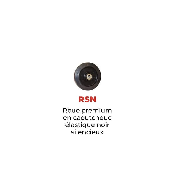 STOCKMAN - Diable charge cylindrique roues en caoutchouc noir 200kg SAC15-RSN Stockman - large