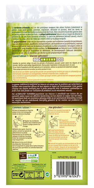 NATUREN - Pièges à phéromone vers des fruits - Lot de 2 - large