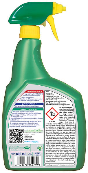 FERTILIGEN - Anti-fourmis pulvérisateur prêt à l'emploi Fertiligène 800ml - large