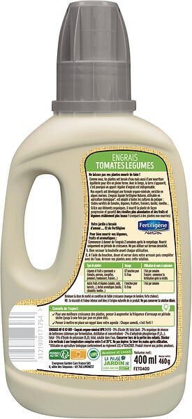 FERTILIGEN - Engrais liquide tomates légumes UAB - 400ml - 6 semaines - large