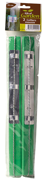 IDEAL GARD - 2 colliers mousse IDEAL GARDEN 30cm - Vert - large