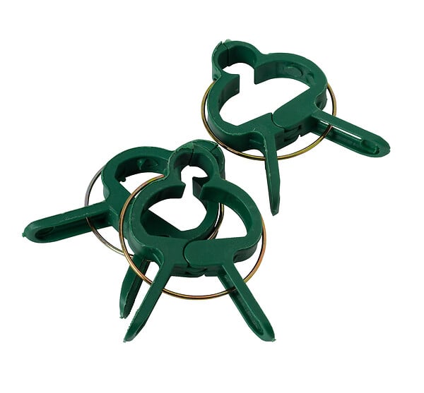 IDEAL GARD - 6 clips pour plantes IDEAL GARDEN grand modèle - large