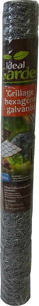 NATURE - Grillage Hexagonal galvanisé IDEAL GARDEN maille 25mm 1x3m - large