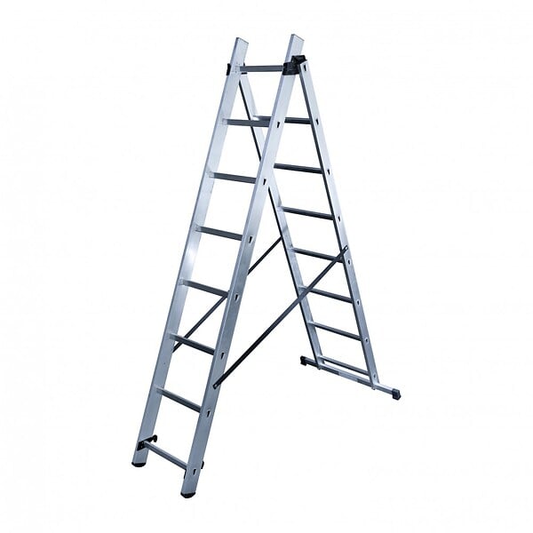 HAILO - Echelle transformable HobbyStepÂ® 2 plans - 2x8 échelons - 4,30m - large