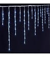 FEERIC LIGHTS & CHRISTMAS - Rideau lumineux L 15 m 900 LED Blanc froid 150 Tombées effet neige 4 vitesses - vignette