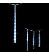 FEERIC LIGHTS & CHRISTMAS - Guirlande lumineuse Rideau lumineux 10 Tubes effet goutte 100 LED Blanc Froid - vignette