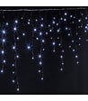 FEERIC LIGHTS & CHRISTMAS - Guirlande lumineuse programmable  Rideau de façade 10 tombées  240 LED Blanc froid - vignette
