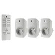 OTIO - Lot de 3 prises sans fil + télécommande 16 canaux - Otio - vignette