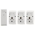 OTIO - Lot de 3 prises sans fil + télécommande 16 canaux - Otio - vignette