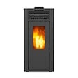 SUPRA - poêle à granulés de bois 11.9kw noir - orphee 12 noir - vignette