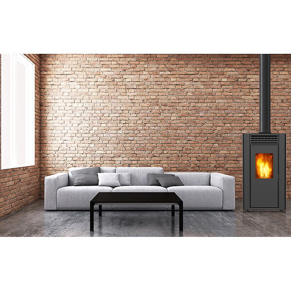 SUPRA - poêle à granulés de bois 11.9kw noir - orphee 12 noir - large