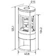 GODIN - Poêle à Bois Fonte 7kw Noir - 411106NOIR - vignette