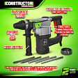CONSTRUCTOR - Marteau perforateur 800W + accessoires - 4 J   Promotional - vignette