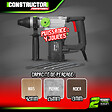 CONSTRUCTOR - Marteau perforateur 800W + accessoires - 4 J   Promotional - vignette