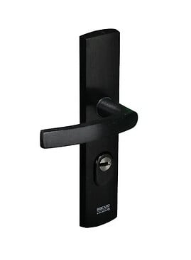 BRICARD - Poignées de porte blindées Diva - Béquille-Béquille - Noir - 242x52mm - large