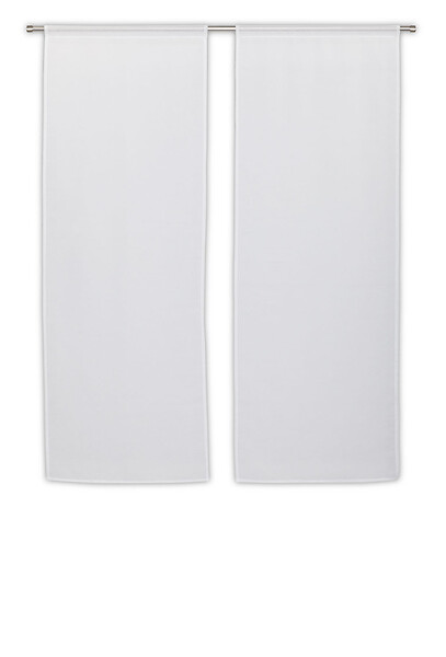 JBY - Paire de vitrages Emmie - Blanc - 2x60x160cm - large