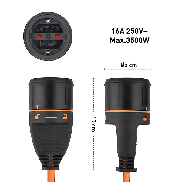 ELECTRALINE - Enrouleur jardin electralock 30m - large