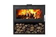 SUPRA - Poêle à bois LARRY BÛCHER acier - horizontal - étanche - bûcher - 8,5kW - vignette