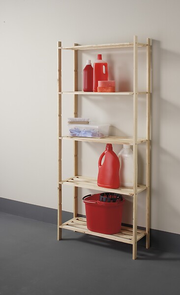 CENTRALE BRICO - Etagère Pin, 5 tablettes , l.70 x P.30 x H.170 cm - large