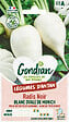 GONDIAN - Radis ovale blanc - Variété d'hiver - Racine de 10cm - vignette