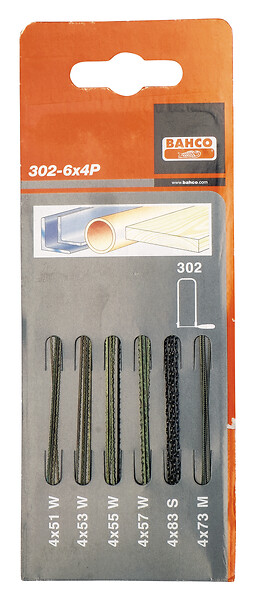 BAHCO - Assortiment de lames de scie sauteuse 302-6X4P - large