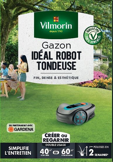 VILMORIN - Gazon robot tondeuse - Idéal Robot Tondeuse - 1 kg - large