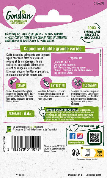 GONDIAN - Capucine Grande Variée Gondian - large
