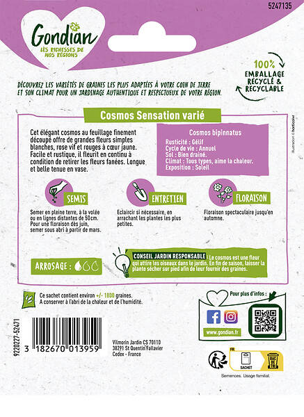 GONDIAN - Cosmos Sensation Varié Gondian - large