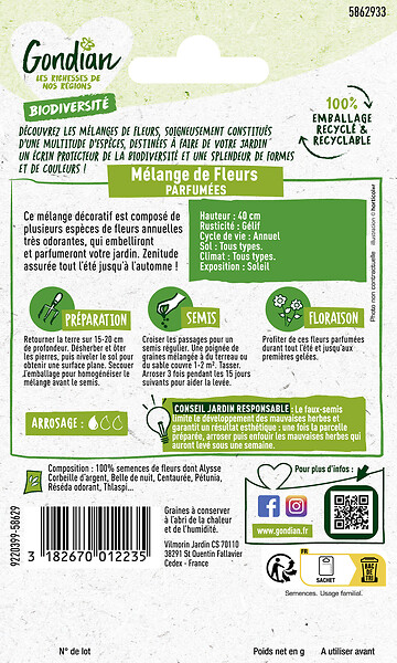 GONDIAN - Mélange de fleurs Fleurs Parfumées Gondian - large