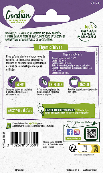 GONDIAN - Thym Ordinaire Gondian - large