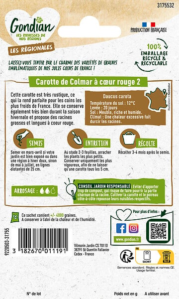 GONDIAN - Carotte de Colmar à Coeur Rouge 2 Gondian - large