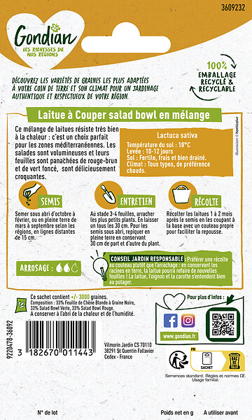 GONDIAN - Laitue en Mélange Gondian - large