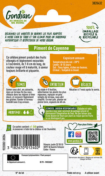 GONDIAN - Piment de Cayenne Gondian - large