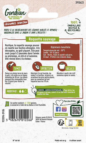 GONDIAN - Roquette Sauvage Gondian - large