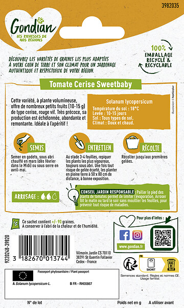 GONDIAN - Tomate Sweetbaby Gondian - large