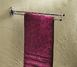 GODONNIER - Porte-serviettes mural acier chromé 2 branches mobiles 44cm - vignette
