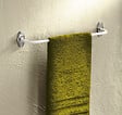 GODONNIER - Porte-serviettes 1 branche - Acier époxy - Blanc - 52cm - vignette