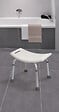 GODONNIER - Tabouret de douche avec poignées - Aluminium - Blanc - 135kg - vignette
