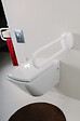 GODONNIER - Barre d'appui relevable  60cm Alu Blanc fixations invisibles - vignette