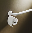 GODONNIER - Dérouleur papier WC aluminium blanc - Sans perçage - vignette