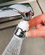 ECOPERL - Mousseur double jet orientable - Blanc - 6L/min - 360° - vignette