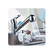 ECOPERL - Douchette cuisine 2 jets - Chrome - 6 L/min - vignette