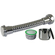 ECOPERL - Mousseur 6,0 litres-min sur flexible métal F22x100-M24 - vignette