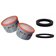 ECOPERL - Aérateur Eco 80% - Lave-main - 2,5 l-min. - 22-24x100 Recharge x 2 - vignette