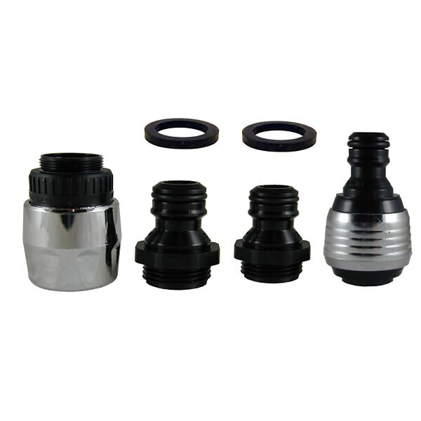 Kit brise-jet à raccord rapide 6L/min - Noir - large
